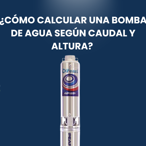 ¿Cómo calcular una bomba de agua según caudal y altura?