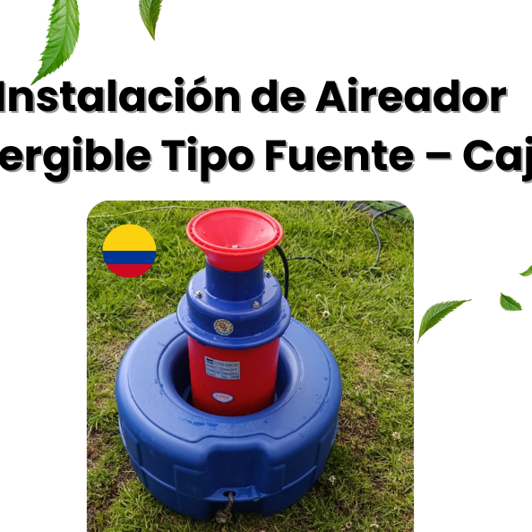 Instalación de Aireador Sumergible Tipo Fuente MONTEE 2 Hp – Cajicá, Colombia