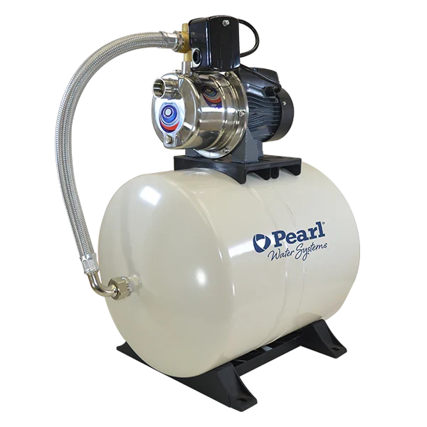 Equipo Hidroneumático con Bomba Tipo Jet en Acero Inox y Tanque de Membrana Intercambiable de 0.7 a 1 Hp, Pearl