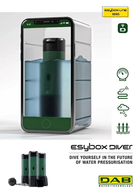 Bomba de Agua de Presión Constante Electrónica Esybox Diver de 1.5 Hp, DAB