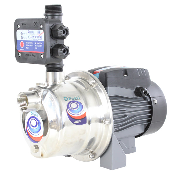Presurizador Electrónico de Agua con Bomba Jet Autocebante en Acero Inoxidable de 0.7 Hp, Pearl