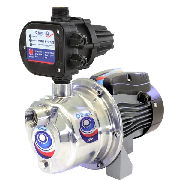 Presurizador Electrónico de Agua con Bomba Jet Autocebante en Acero Inoxidable de 0.7 Hp, Pearl