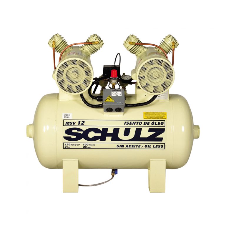 Compresor Sin Aceite de 30 a 100 Lts, Schulz